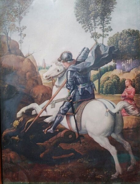 Veche litografie Rafael